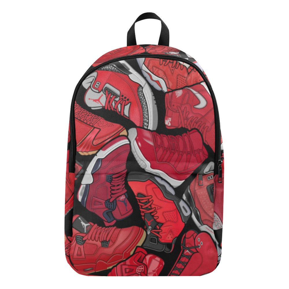Red J’s Collage Sneakerhead Backpack