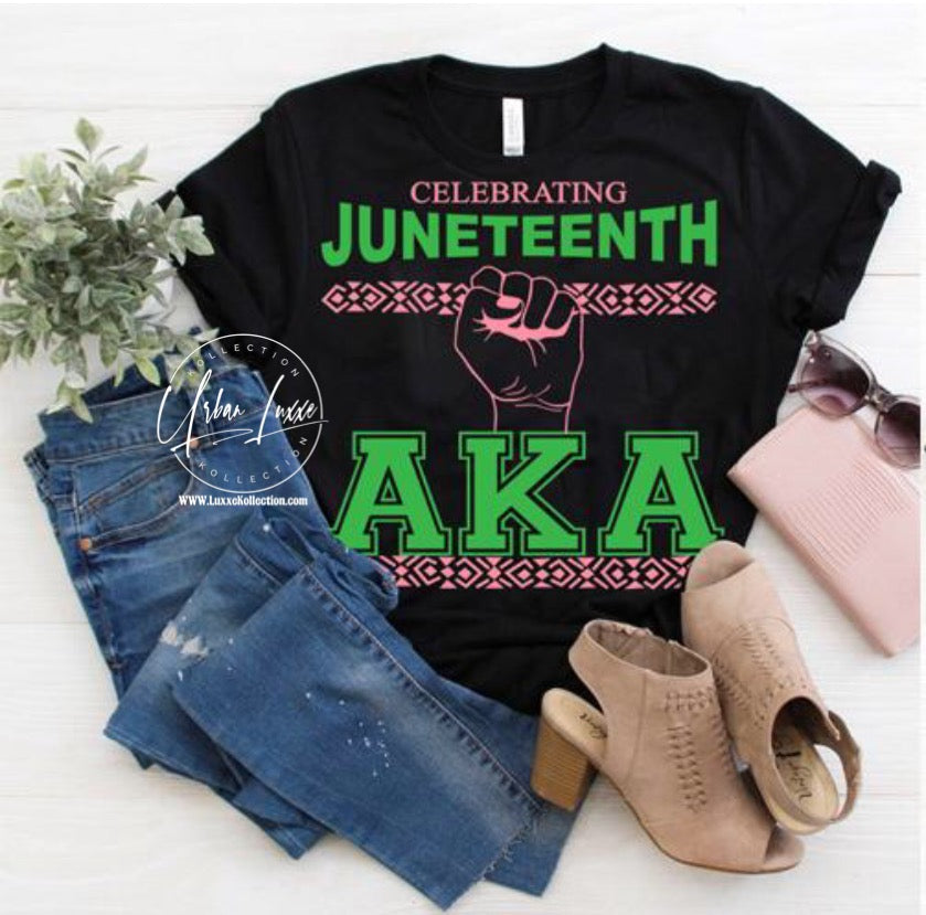 AKA Celebrating Juneteenth T-shirt