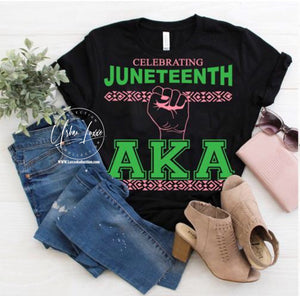 AKA Celebrating Juneteenth T-shirt