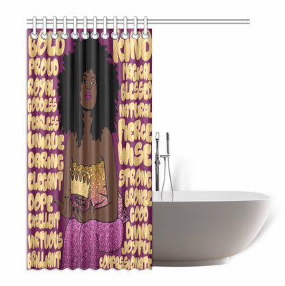 Words Of Affirmation Shower Curtain