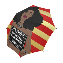 Load image into Gallery viewer, Protect All Black Women Shower Curtain Umbrella