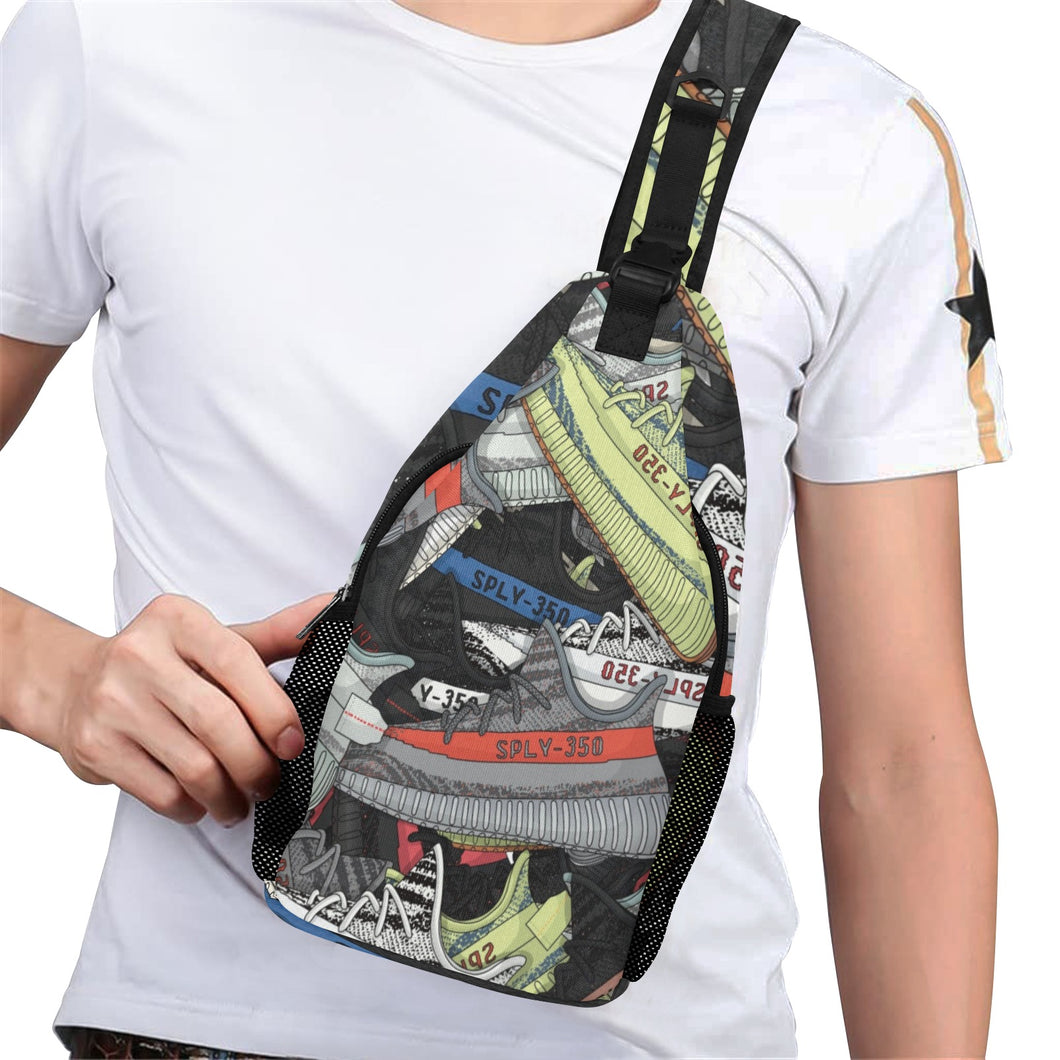 Yeezy Collage Sneakerhead Sling Chest Bag