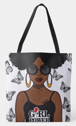 Girl Power Shoulder Tote Bag
