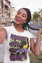 Load image into Gallery viewer, Hands On My Knees Shakin A$$ On My Vikings Sh*t T-shirt