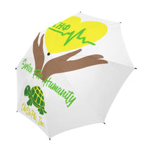 Load image into Gallery viewer, Heart In Hands Service For Humanity  Chi Eta Phi Umbrella