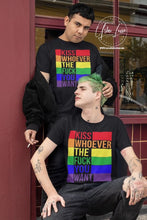 Load image into Gallery viewer, Kiss Whoever The Fuck You Want T-shirt
