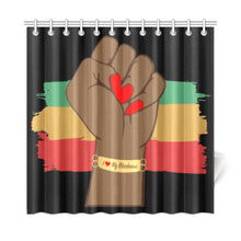 Load image into Gallery viewer, I Love My Blackness Shower Curtain
