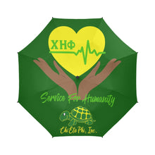 Load image into Gallery viewer, Heart In Hands Service For Humanity  Chi Eta Phi Umbrella