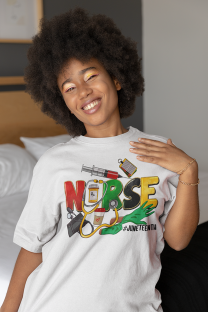 Nurse Juneteenth Tshirt