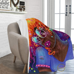 The Cosmo Fro Fleece Blanket
