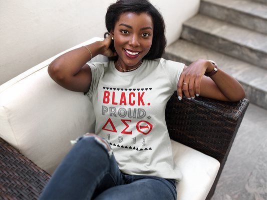 Black. Proud. Delta T-shirt