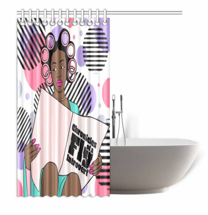Chronicles Of A Fly Introvert shower Curtain