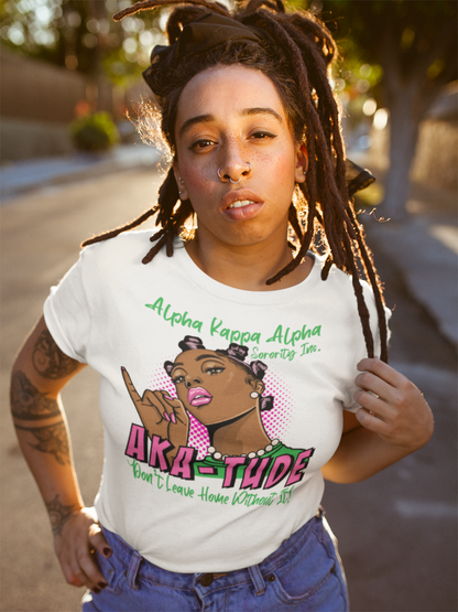 Alpha Kappa Alpha Sorority AKA-TUDE T-shirt