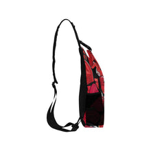 Load image into Gallery viewer, Red Jordan Collage Sneakerhead Sling Chest Bag