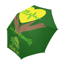 Load image into Gallery viewer, Heart In Hands Service For Humanity  Chi Eta Phi Umbrella